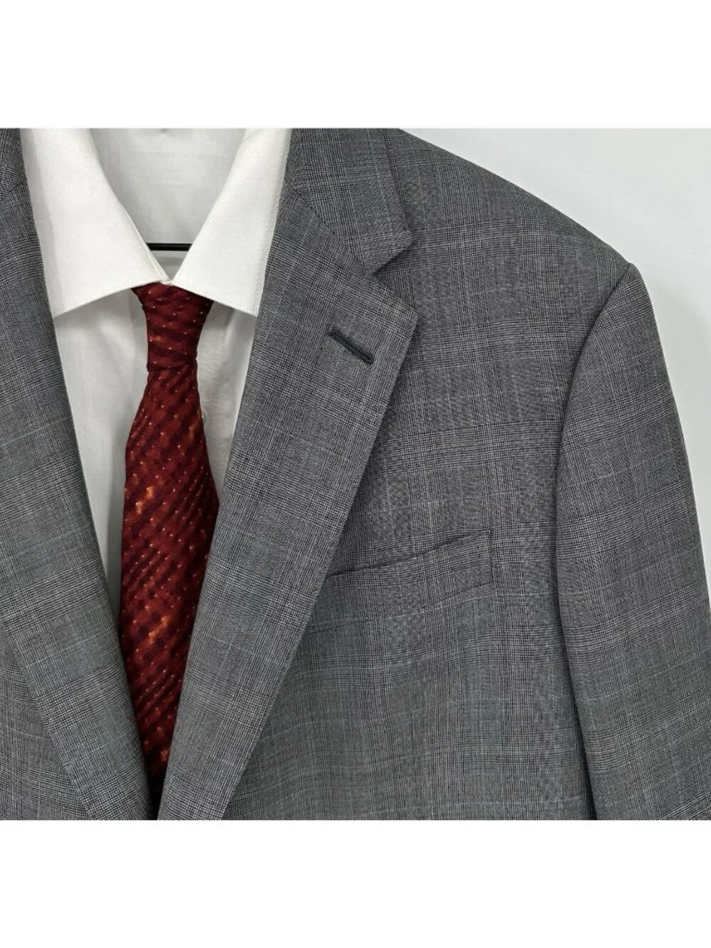 HOLLAND & SHERRY super 120s wool sport coat jacket 40R glen plaid quiet luxury